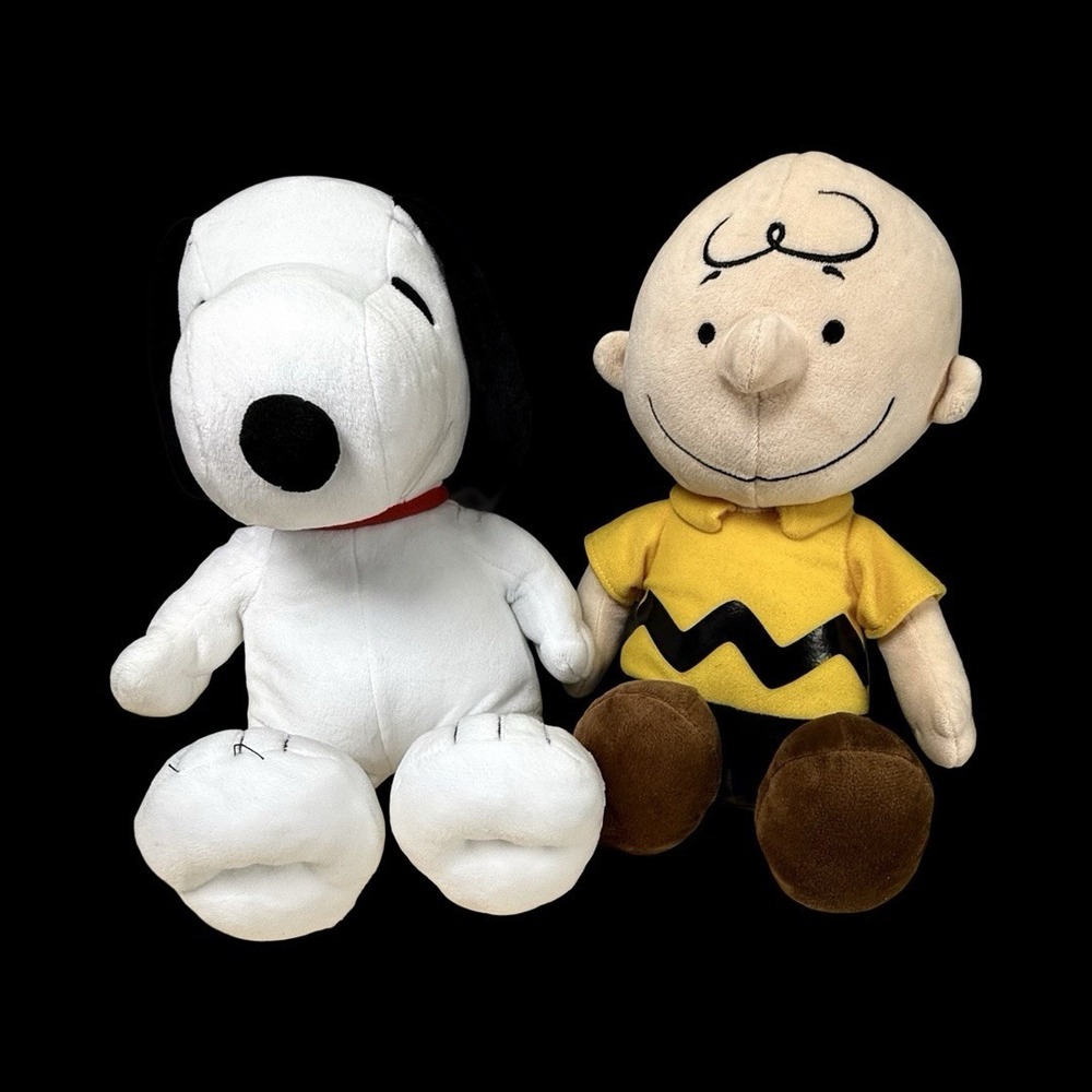 Kohl's Cares Peanuts Charlie Brown & Snoopy Plush Stuffed Animal Toy Lot Set